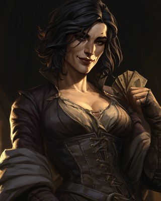 Mira, joueuse de cartes